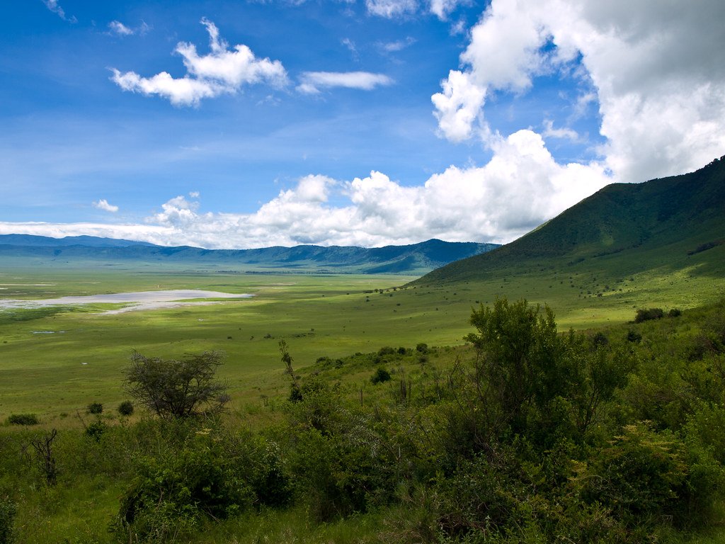 The Ngorongoro Crater in Tanzania